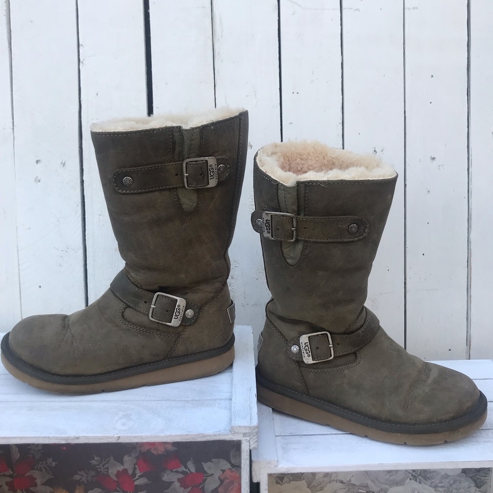 UGGS Olive Green Boots - size 5